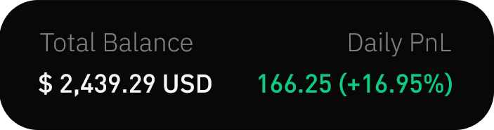 Balances and positions snapshot